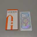 GVIEWIN Magnetic for iPhone 17 Pro Case, [Full Camera Protection] [Compatible with MagSafe] Curly Wavy Frame Gradient Sparkly Glitter Women Girls Phone Cover for 17 Pro 6.3", Blue