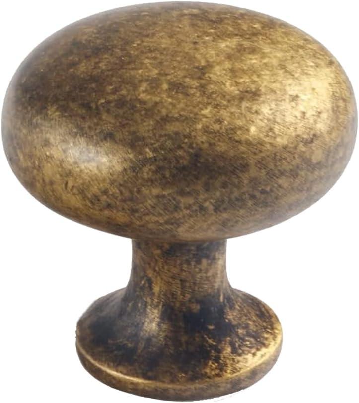 6 Pack Antique Brass Kitchen Cabinet Knobs Dresser Knobs Drawer Knobs Cabinet Hardware Zinc Knobs for Dresser Drawers