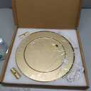 Vanity Mirror with Lights, 12" LED Makeup Mirror, HD Professional Mirror, Smart Touch with 3-Color Lighting, Dimmable, 360 Rotation, Lighted Up for Makeup Desk, Bedroom (Gold)