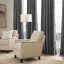 RYB HOME Velvet Blackout Curtains for Bedroom - Super Soft Room Darkening Curtains Thermal Insulated Drapes Heat Block Window Panels for Living Room, Wide 52 x Long 96, Grey, 2 Panels