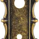 Mortise Lock Door Knob Plate for Interior Doors 2 Pack Antique Bronze Door Lock Cover Handle Vintage Old Style Door Knob Conversion Kit