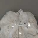 Bonlino Queen Comforter Set - Ruched Comforter Queen Size Bed Set Boho Shabby Chic Bedding for Bedroom Comforter Fluffy 3 Piece Ruffle Comforter Set with Pillow White Bedding Soft