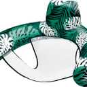 SLOOSH Inflatable Pool Floats Adult,Lounge Chair Adult with Plant Pattern,Floating Water Hammock,Blow up Pool Noodles Rafts for Relaxing Swimming Party Summer Water Beach Lake Fun