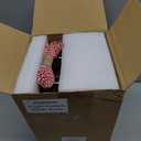 Zhehao 10 Pcs 8 oz Vanilla Extract Bottles Amber Boston Round Glass Boston Bottles for Vanilla Extract Homemade and Vanilla Extract Sticker for Syrup Gift Food Storage Canister Set for Sauce Beans