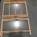 MEEDEN Folding Large Print Rack - Wooden Art Storage Rack - Artist Storage and Display Rack for Canvas Artwork Prints Frame Panels Art Gallery Shows Studios