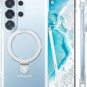 TORRAS Ultra Slim for Samsung Galaxy S26 Ultra Case Clear with Magnetic Stand, Never Yellow Fit for MagSafe Openedge Frameless Thin Minimalist for S26 Ultra Case with Kickstand, Hard Protection