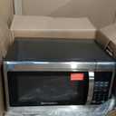 Emerson MW1338SB Countertop Microwave Oven, 6 Pre-Programmed Settings, Removable Glass Turntable, Child Safety Lock, 1.3 Cu ft, 1000W, Stainless Steel