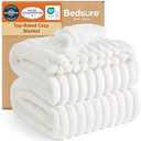 Bedsure GentleSoft Blankets Queen Size for Bed - Cozy Soft Sofa Couch Cover Blankets for Women, Cute Large Bedding Fleece Throws for Girls, Off White, 90x90 Inches