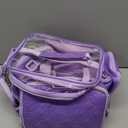 DEEGO Marker Organizer Case for 200+ Markers, Large Marker Storage Bag with Adjustable Dividers and 4 Pockets, Marker Carrying Bag for Alcohol Markers, Art Supplies, Gifts for Artists Crafters (Purple)