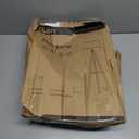 OUTON Dimmable Wood Tripod Floor Lamp with Shelves, Remote Control, Mid Century Modern Standing Lamp 58.5" for Bedroom, Living Room, and Office, Flaxen Lamp Shade Include E26 9W Bulb