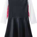 Ghost Girl Costume Hero Spider Halloween Dress For Girls Cosplay Outfit (3-4T)