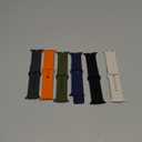 6 Pack Sport Bands for Apple Watch Ultra/3/2 Band 49mm 46mm 45mm 44mm 42mm 41mm 40mm 38mm iWatch Bands for Men Women,Waterproof Silicone Strap Wristband for Apple Watch Series 11 10 9 8 7 6 5 4 SE 3/2 (03-Starlight/Dark Grey/Black/Orange/Army Green/Navy Blue)
