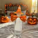 Halloween Wine Bottle Covers 6-Piece Set: Mini Witch Hats Orange Bow Tie, Cape, Bat Wings - Witch Hat Mini for Crafts, Halloween Alcohol Accessories, Wine Bottle Toppers, Party Decor