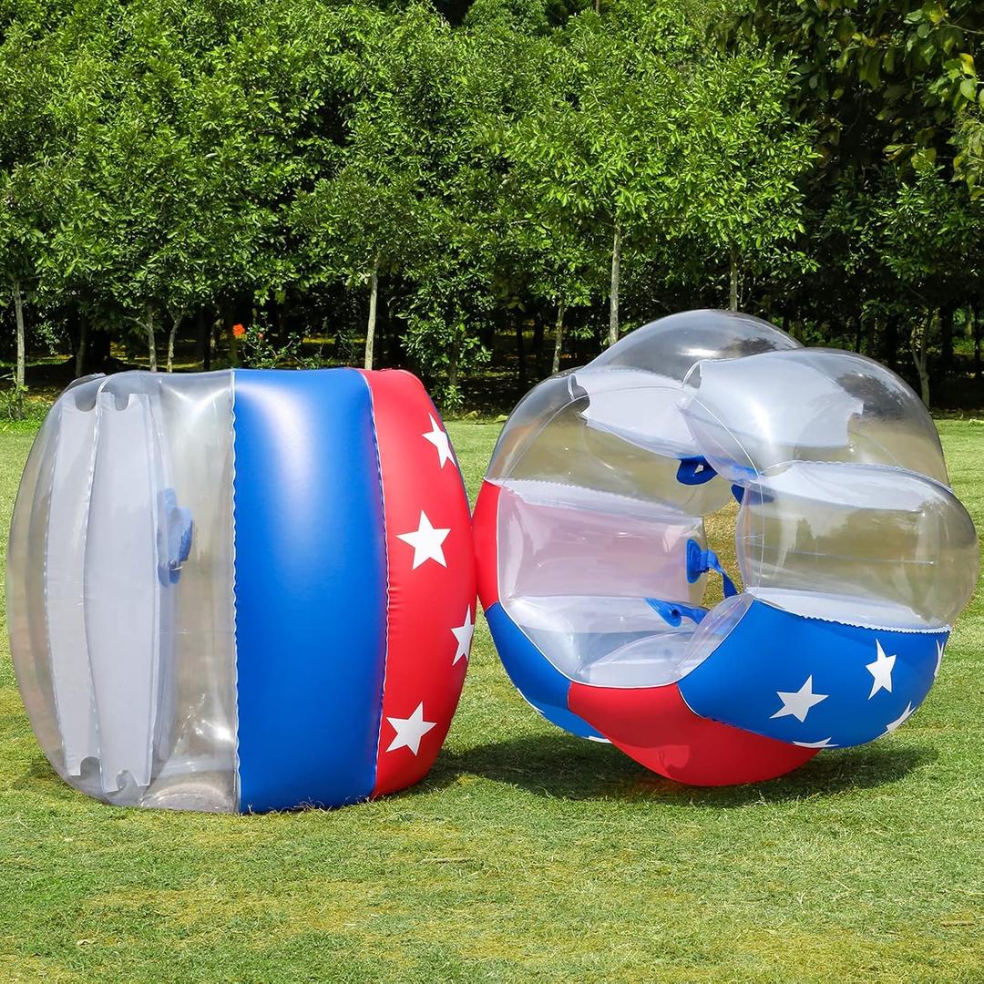 Inflatable Bumper Balls for Adults Teens, 2 Pack Human Hamster Balls for Parties, Family Gatherings, Outdoor Time