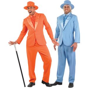 fun shack Orange Tuxedo Costume For Men, Orange Suit Outfit, 90s Movie Character Costume, Halloween Attire (X-Large)