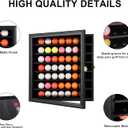 KCRasan Golf Ball Display Case - Wall Mounted Holder with Glass Door, Ideal Gift for Golf Enthusiasts