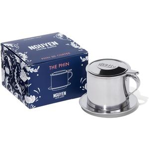 Nguyen Coffee Supply - Original Phin Filter: Stainless Steel 12oz Chamber 4.375 inch plate Diameter, Perfect Cup of Phin Drip Coffee in 7 minutes [12 oz]