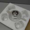 50OZ/1500ML Glass Teapot Set with 4 Double Wall Teacups & Removable Infuser, Stovetop & Microwave Safe Clear Tea Maker Water Kettle with 7OZ/200ML Tea Cups for Loose Leaf Blooming Tea