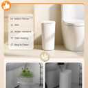 Cesun Motion Sensor Trash Can, 5 Gallon Automatic Bathroom Garbage Can with Lid, Touchless Smart Plastic Slim Wastebasket for Bathroom, Office, rv, Bedroom, Living Room, White