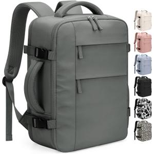 Travel Backpack for Women Man, Waterproof Personal Item Travel Bag Airline Approved Laptop Backpack Bookbag Weekender bags for Business,Travel, Work Fits 15.6 inch Laptop (Medium,Green)