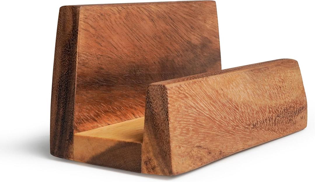 SHUMARU Natural Wood Cutting Board Stand | Fits 1.51.9 in Thick Boards, 6.7" x 3.5" x 3.5" | Handmade Sturdy Holder Supports Boards up to 20 in