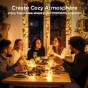 5 x WdtPro Fairy Lights Battery Operated with Remote, 33Ft 100 LED Battery Powered String Lights with Timer, Outdoor Waterproof 8 Modes Twinkle Lights for Bedroom Indoor Christmas Decor Warm White