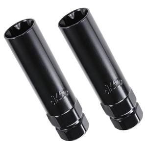 VEXPLO Fuel Wheel Lug Nut Key 7 Spline Socket Wrench Replacement Aftermarket Lug Nuts for 14x1.5, 14x2.0, 9/16 Inch 2 pack