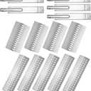 Grill Replacement Parts Cast Stainless Steel 5 pcs 16631 Flavorizer Bars 4 pcs 16520 Heat Plate and 5 pcs 16516 Burners for Bull Angus Grill Blaze Lion Cal Flame Tamer Gas Grill