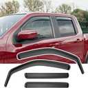 Xipoo Side Window Visor Deflector Compatible with 2022-2026 Nissan Frontier Crew Cab Side Window Deflector Replacement for 2022-2026 Frontier Accessories