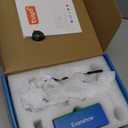 Smart Door Knob Fingerprint Door Lock 4-in-1 Keyless Entry (Fingerprint/App/Code/Key) with Auto-Lock Easy Install for Home/Bedroom/Office-Silver