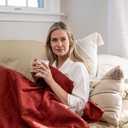 BLACK+DECKER Heated Blanket Electric Throw, Fleece Electric Blanket, Heating Blanket with 4 Heating Levels, 3H Timer, Auto Shutoff, Fast Heating (50x60 inches, Maroon)