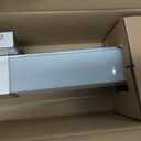 LUXRITE LED Bathroom Vanity Light Fixtures Square 24 Inch, Brushed Nickel | 5 CCT 2700K-5000K Selectable, Over Mirror Vanity Lights, Modern Wall Light Bar, 24W, 1500 Lumens, CRI 90, Dimmable