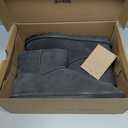 BEARPAW Alyssa Women's Slip-On Winter Boots Comfortable Ankle Boot, Casual Winter Shoes for Women, Graphite 060, Size 10