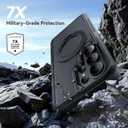 for Samsung Galaxy S26 Ultra case with Stand, 7X Military-Grade Drop Protection, Shock-Absorbing Phone Rugged Cover, Compatible with MagSafe Accessories,360 Magnetic Stand, Black