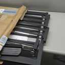 41" Extra Tall Baby Gate for Big Dog No Jumping Over, 30-49.2" Wide Pet Safety Gate Indoor for Doorways No Drilling,Auto Close Child Puppy Gates for Stairways Pressure Mounted (Black)