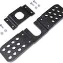 Tow Hitch Step for 2 Inch Receivers, Hitch Bumper, Truck Car SUV Vehicles Hitch Step, Rear Bumper Guard Protector Cast Aluminium Trailer Hitch Step, Black, 1 Pack