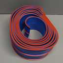 15 Ft Flexible Race Track for Kids  Portable Car Race Track Starter Set with Suction Cups, Rolls Up Easy, Compatible with 1/64 Diecast Cars, Birthday Gift for Boys & Girls Ages 3+ (Blue&Red)