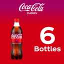 Coca-Cola Cherry Soda Soft Drink, 16.9 fl oz, 6 Pack