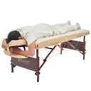 Master Massage Disposable Massage Table Sheets (100 Pcs) Durable Poly-Backed Protection for Spa, Therapy, and Treatment Tables
