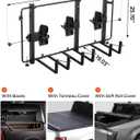 JOYTUTUS 3-Bike Truck Bed Bike Rack, Anti-Wobble Bike Holder for Pickup Truck Bed, Heavy-Duty Bed-Mounted Bicycle Rack Carrier for Full Size Pickup, No Wheel Removal