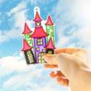 WorldBazaar Halloween Suncatchers Craft 24 Sets Halloween DIY Ornament Window Paint Art Craft Kits Pumpkin Bat Cat Sun Catchers for Kids Classroom Family Holiday Activities Party Supplies