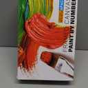 4 Pack Framed Paint by Numbers Kit for Adults with Wooden Easel, Cocktail Paint by Numbers with Frame for Beginner, Retro Cocktail Adult Paints by Number Kits on Canvas Framed for Wall Decor 8 x 12 In