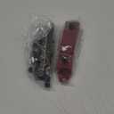 MOFEEZ Power Distribution Block Bus Bar, 4 x 3/8" Posts, 6 x #8 Screws Terminals, Max 48V 250A (Pair, Red & Black)