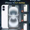 FNTCASE for iPhone 16 Case Clear: Magnetic Phone Cases Compatible with Magsafe Slim Anti Yellowing Military Grade Drop Protection Rugged Protective Transparent Cell Cover (B-Glitter Magnetic)