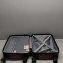 Coolife Luggage Suitcase PC+ABS with TSA Lock Spinner Carry on Hardshell Lightweight (Wine Red, 20")