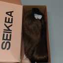 SEIKEA Cheer Ponytail Hair Piece, 100% Super Protein Fiber Straight Cheerleader Hairpiece Lightweight Silky Smooth Fluffy 18" Ponytail Extension for Cheerleader Competition, Dance Mocha Melt