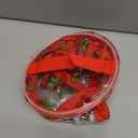 Printed Cherrys Clear Cylinder Travel Makeup Bag,7.1x6.3x6.3inches Portable Waterproof Pouch with Handle Ideal for Women and Girl