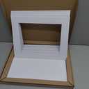 MBC MAT BOARD CENTER, Pack of 10-11x14 Pre-Cut 8.5x11 - White Mats - for Pictures, Photos, Framing - Kit Includes: 10 White Backboards and 10 Clear Bags - Acid Free, 4-ply Thickness, White Core