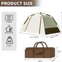 2 Person Instant Pop Up Tent, Camping Tent Easy Setup Integrated Sunshade Awning, Waterproof for Outdoor, Hiking, Beach