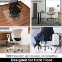 AiBOB Office Chair Mat for Hardwood Floor, 36 X 48 inches, Hard Floor Chair Mats Under Computer Desk, Easy Glide for Rolling Chairs